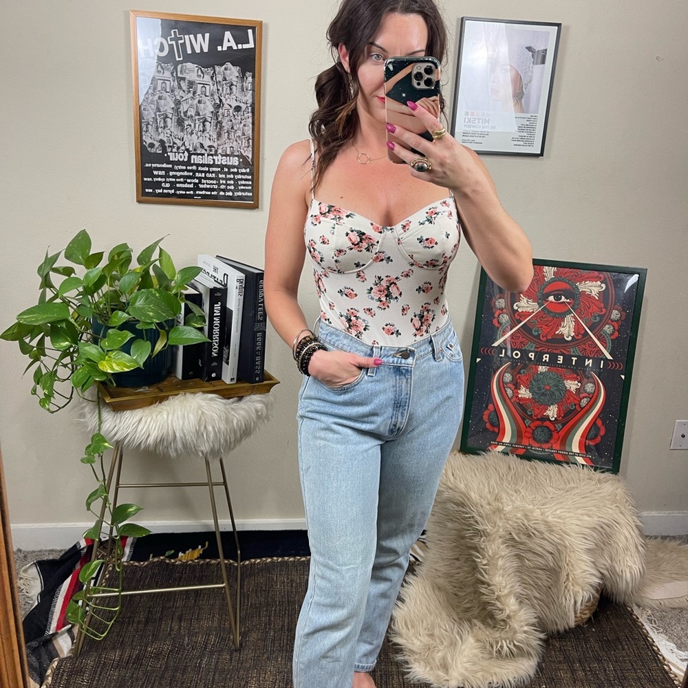 3/$12 • Wild Fable • Floral Bodysuit •